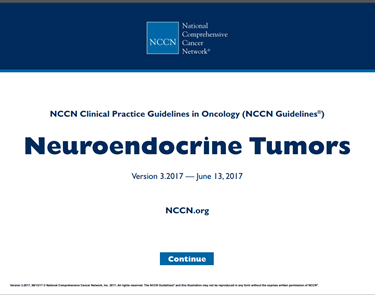 NCCN NET Guidelines