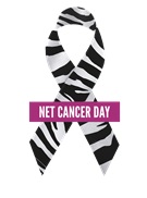 Net Cancer Day ribbon white